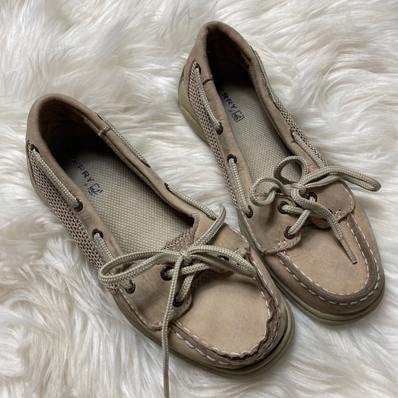 SPERRY TOPSIDER • Kids Tan Angelfish Boat Shoes - Picture 4 of 8